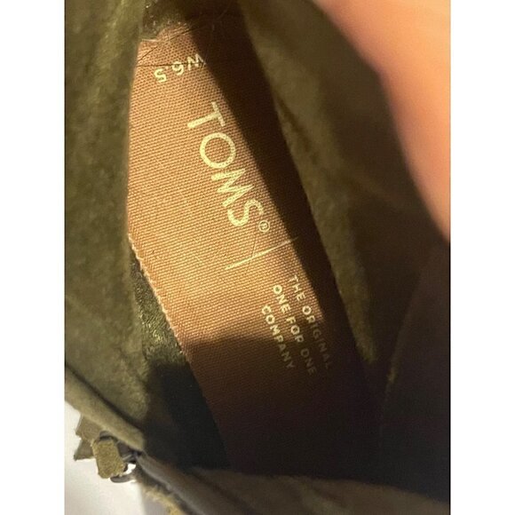 TOMS Finn Military Light Brown Suede Bootie NWOT Size 6.5 - Picture 6 of 8